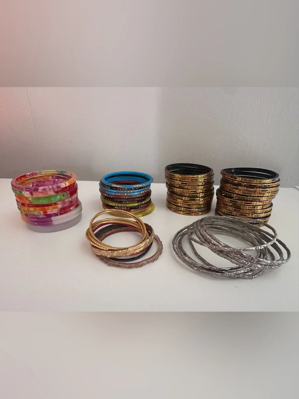 Large Lot Children’s Bangle Bracelets - Array of Colors/Material!